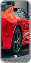 6F hoesje - geschikt voor Samsung Galaxy J4 Plus -  Transparant TPU Case - Ferrari #ffffff