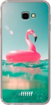 6F hoesje - geschikt voor Samsung Galaxy J4 Plus -  Transparant TPU Case - Flamingo Floaty #ffffff