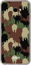 6F hoesje - geschikt voor Samsung Galaxy J4 Plus -  Transparant TPU Case - Graffiti Camouflage #ffffff