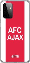 6F hoesje - geschikt voor Samsung Galaxy A72 -  Transparant TPU Case - AFC Ajax - met opdruk #ffffff