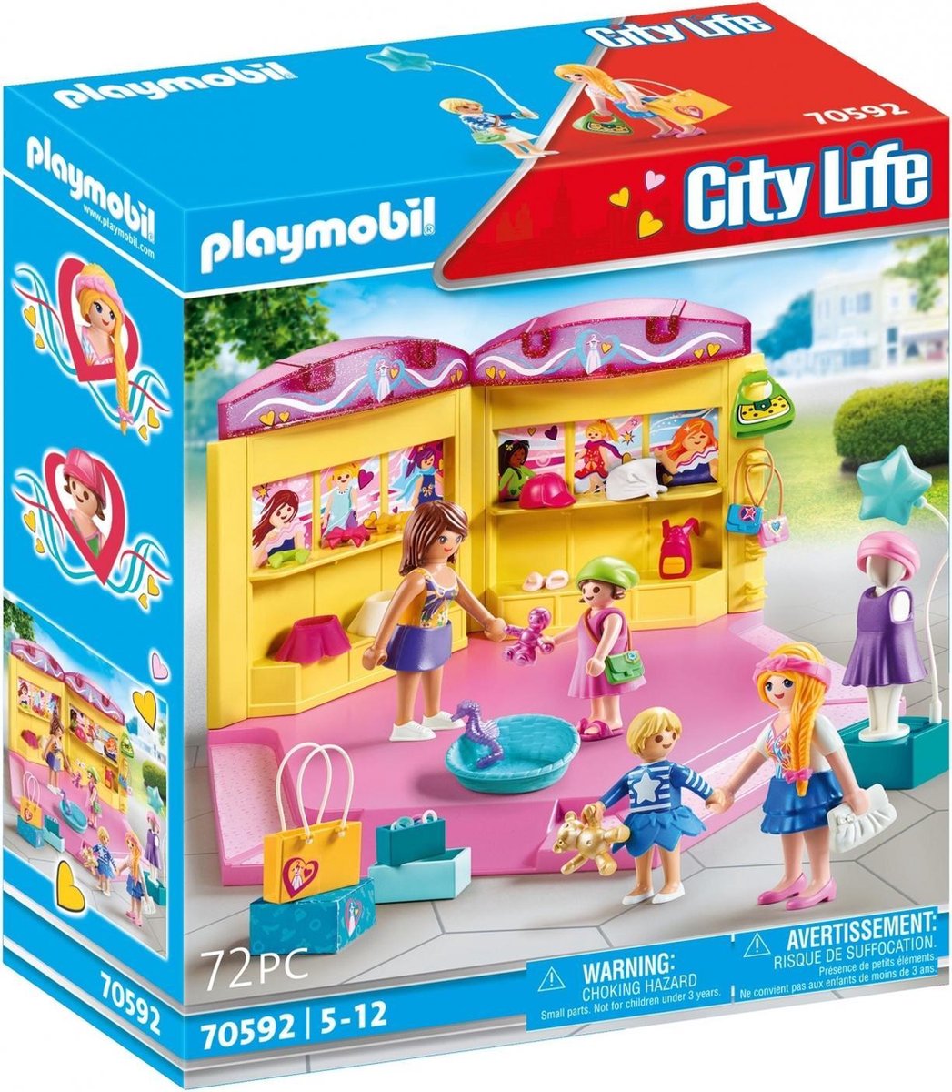 PLAYMOBIL City Life Boutique de mode pour enfants - 70592 | bol.com