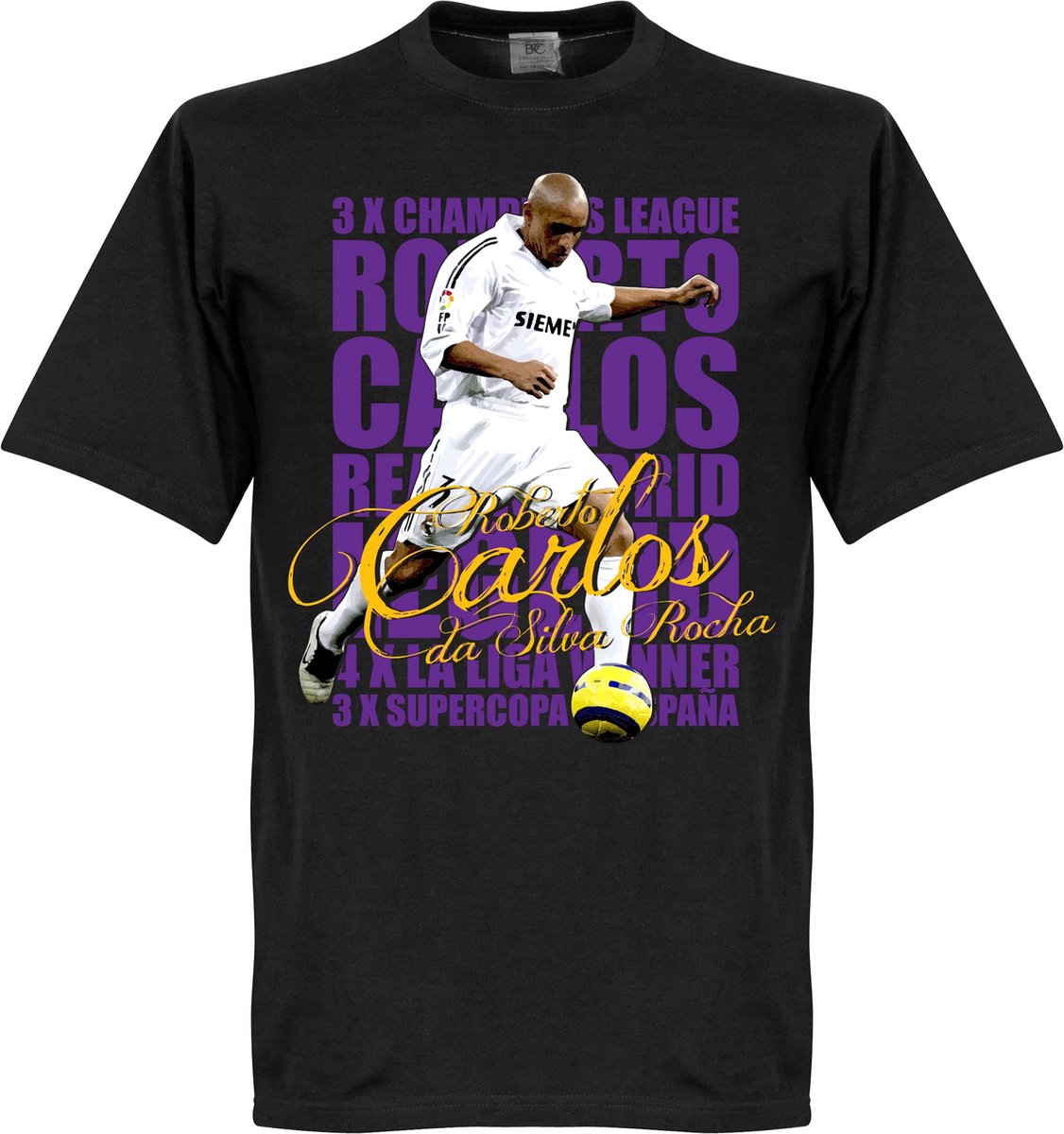 Roberto Carlos Legend T-Shirt - Zwart - XL