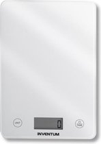 Inventum WS305 - Digitale Precisie Keukenweegschaal - 1 gr tot 5 kg - Tarra functie - Wit glas