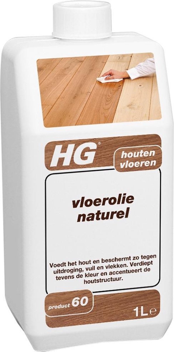 HG hout vloerolie (product 60) - 1L - voedt en beschermt