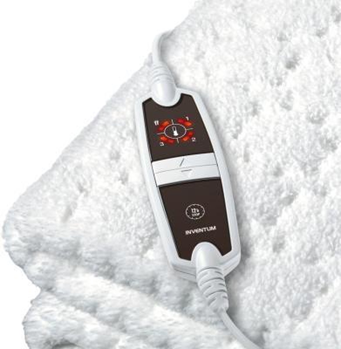 Inventum HN1300V elektrische onderdeken 150x80 cm - Eenpersoons - Aparte voetzone - 4 warmtestanden - Warmtedeken - Uitwasbaar - Automatische uitschakeling - Oververhittingsbeveiliging - Fleece - Wit – foto 6