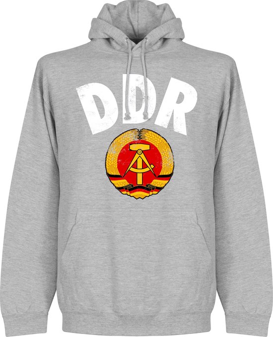 Sweat à capuche DDR - Gris - XL