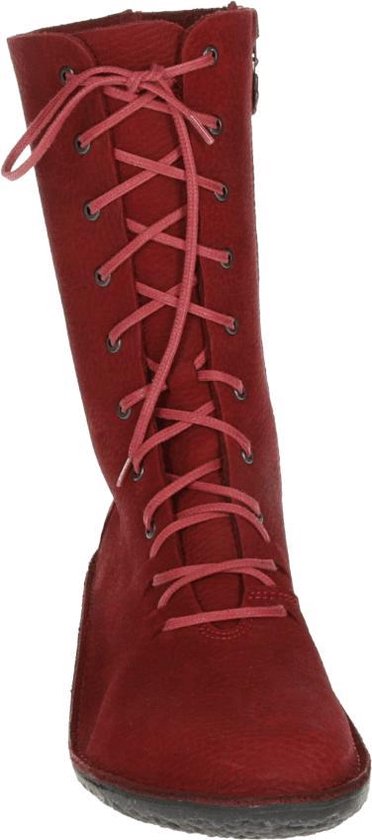 Loints of Holland 37820 - Dames VeterlaarzenHalf-hoge schoenen - Kleur:  Rood - Maat: 41 | bol