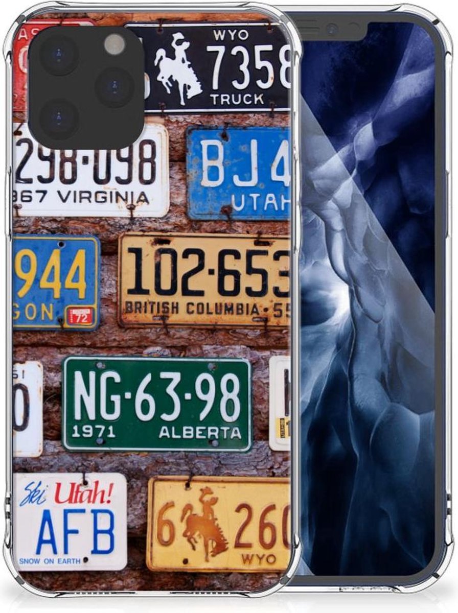 iPhone 12 Pro Max Anti-shock Hoesje met foto Kentekenplaten