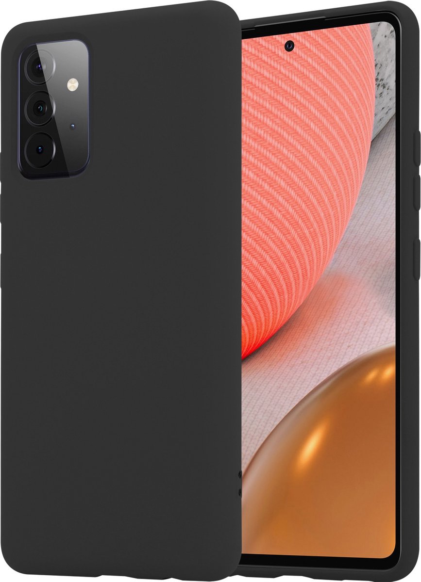 Shieldcase Silicone case geschikt voor Samsung Galaxy A72 - zwart