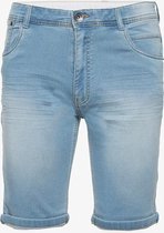 Unsigned heren jog denim short - Blauw - Maat XXL