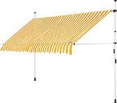 Detex Klemluifel Zonnewering - Verstelbaar 400x180 cm – Geel Wit