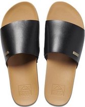 Reef Cushion Scout Dames Slippers - Black/Natural - Maat 41