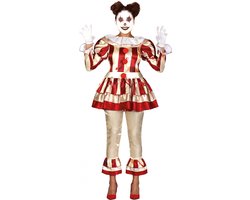 Fiestas Guirca Verkleedpak Killerclown Polyester Wit/rood Mt L