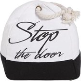 Deurstopper Stop The Door - Deurstop - Deurwig - Deurbuffer -  Wit zwart