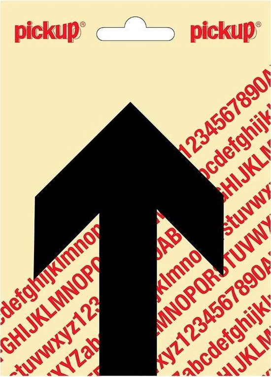 Pijl 80x115 mm zwart - 31202080PIJL