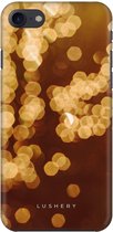 Lushery Hard Case voor iPhone 8 - Golden Bokeh