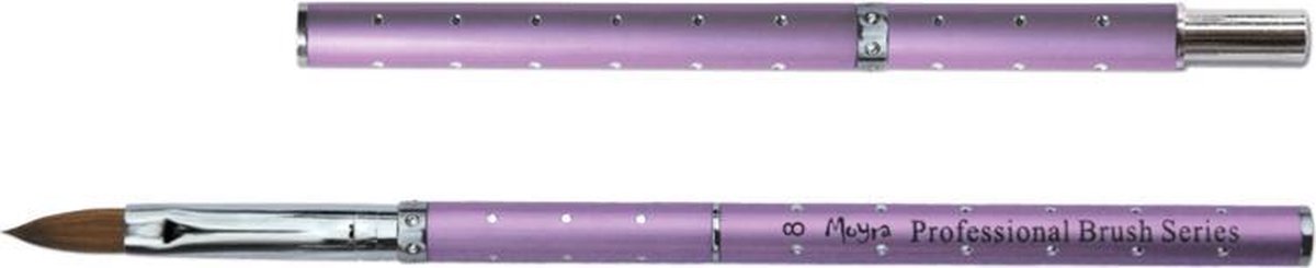 Goedkoopste Moyra Acryl - Penseel - Nagels - Lila nr 8