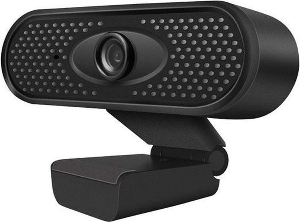 Spire Webcam 1080P Full HD - Met Microfoon - Zwart - Ruisonderdrukking - USB aansluiting - Plug & Play - Auto Focus Lens - Verstelbaar - Voor Windows, Mac en Android - 2.1 Megapixel