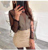 Jurk met pailetten One size