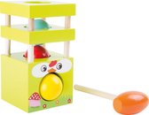 Hamer spel - Kralen toren - Kip - Houten speelgoed vanaf 2 jaar