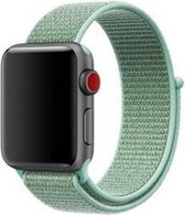 Sport loop Geschikt voor Apple watch bandje 42mm / 44mm - Mintgroen - Geschikt voor Apple watch bandjes