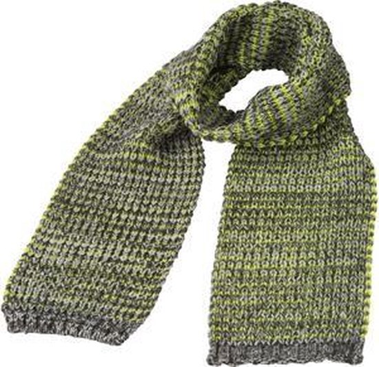 Écharpe tricotée tendance gris / jaune | bol.com