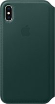 Apple Lederen Folio Case voor iPhone XS Max - Forest Green