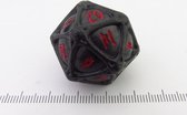 PolyHero D20 Orb - Shadow with Demon's Eye