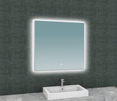 Saqu Lusso Spiegel met LED verlichting en verwarming 80x80 cm