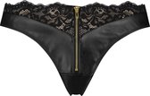 Hunkemöller Dames Lingerie Vrouwen Hunkemöller String Talia  - Zwart - maat XS