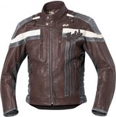 Held Harvey 76 Leren Jas bruin/wit/grijs