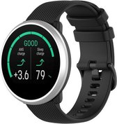 Siliconen Smartwatch bandje - Geschikt voor  Polar Ignite siliconen bandje - zwart - Horlogeband / Polsband / Armband
