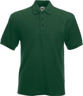 Fruit Of The Loom Heren 65/35 Heavyweight Piqué Poloshirt Korte Mouwen. (Fles Groen) 3XL