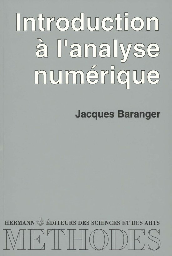 Introduction à l'analyse numérique - cover