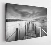 Ancient pier, walk to the water  - Modern Art Canvas - Horizontal - 1085981228 - 80*60 Horizontal