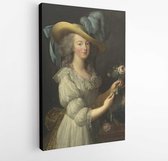 Onlinecanvas - Schilderij - Marie-antoinette. By Elisabeth-louise Vigee Le Brun. French Painting- Art -vertical Vertical - Multicolor - 50 X 40 Cm
