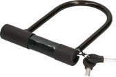 Fiets beugelslot zwart staal - 16 x 20 cm - Fietsslot/Scooter/Motorslot - Fiets sloten en accessoires
