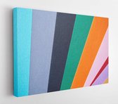 Onlinecanvas - Schilderij - Abstract Background Colored Papers. Colorful Lines Art Horizontal Horizontal - Multicolor - 75 X 115 Cm