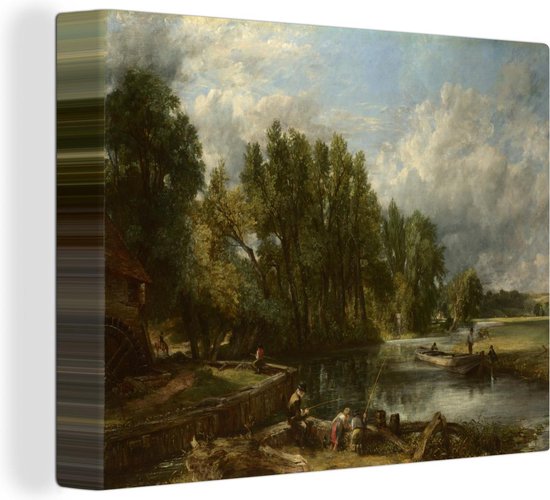 Canvas Schilderij Stratford Mill - Schilderij van John Constable - 40x30 cm - Wanddecoratie