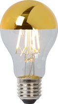 Lucide A60 SPIEGEL Filament lamp - Ø 6 cm - LED Dimb. - E27 - 1x5W 2700K - Goud