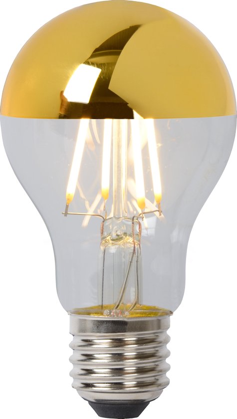 Lucide A60 SPIEGEL Filament lamp - Ø 6 cm - LED Dimb. - E27 - 1x5W 2700K -  Goud | bol.com