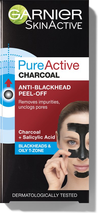 Garnier Pure Active Peel-Off Masker Charcoal - 50ml | bol.com
