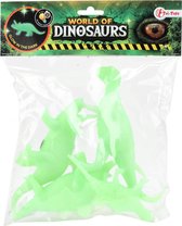 Toi-toys Speelfiguren World Of Dinosaurs 8 Cm Groen 4 Stuks