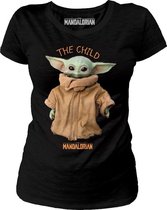 The Mandalorian - Dames T-shirt - The Child - Logo - XL - Zwart