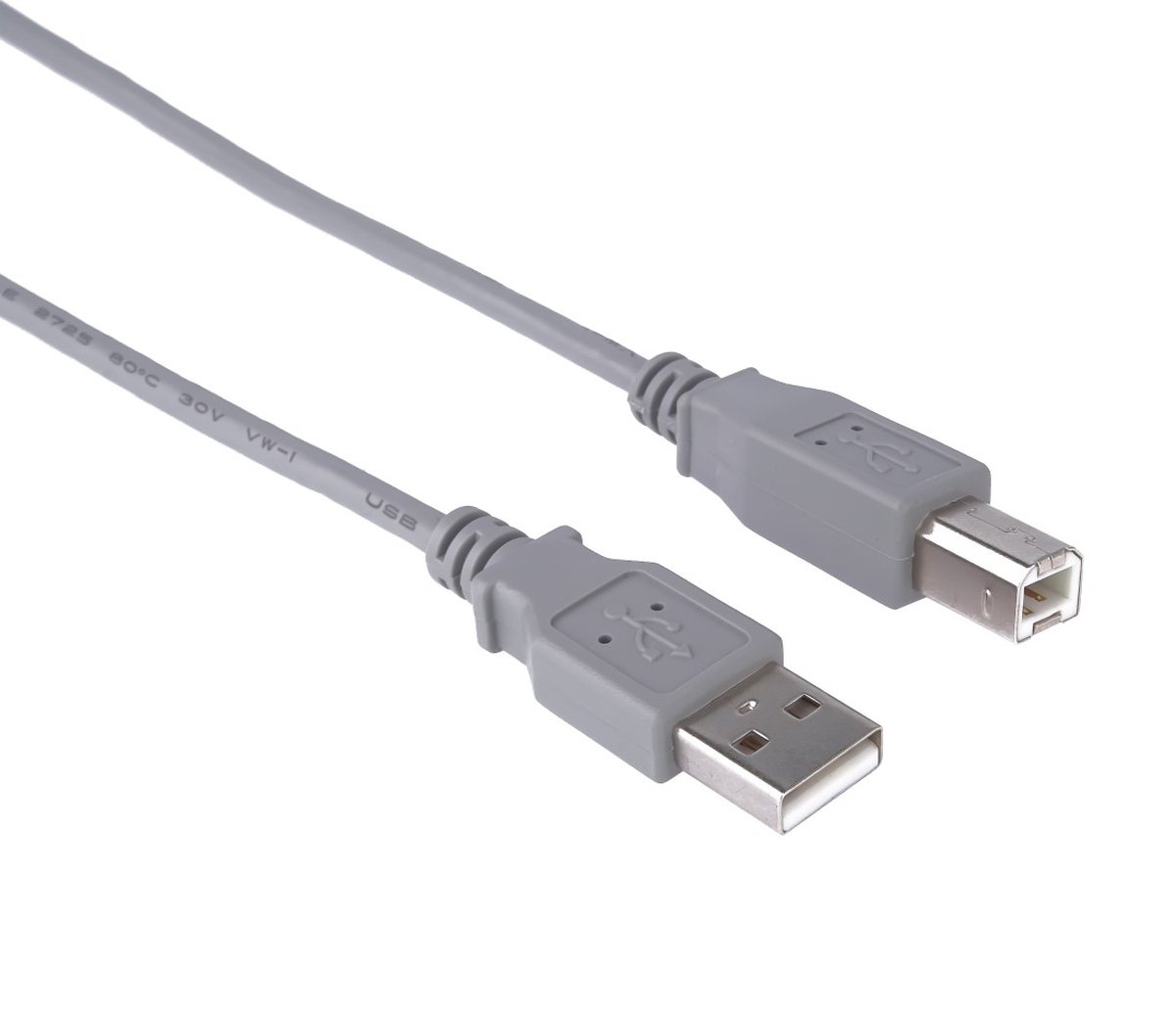 PremiumCord ku2ab05 USB-kabel USB 2.0 0,5 m USB A USB B Grijs
