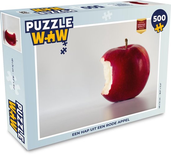 Puzzel 500 stukjes Appels - Een hap uit een rode appel - PuzzleWow heeft  +100000 puzzels | bol.com
