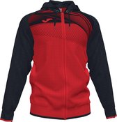 Joma Supernova II Jas Met Kap Heren - Rood / Zwart | Maat: XL