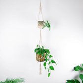 Plantenhanger - 180 cm - Katoen - Plantenpot - Hangpot - Hangende bloempot - Plantenhanger macrame - Plantenhanger binnen - Hangpotten - Plantenhangers