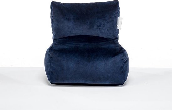 Laui lounge Velvet - Kinder Stoel - Indoor - Indigo, Blauw - 48 x 48 x 50 x 23 cm