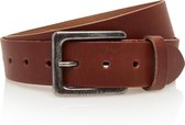 Timbelt - Herenriem - 4 CM - 100% Leder - Modelnummer 421 - Licht Bruin